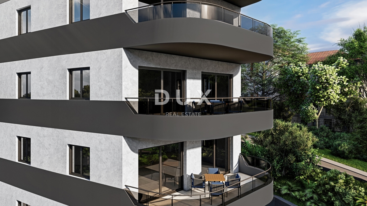 RIJEKA, KANTRIDA - Appartamento di 102 m2 in un lussuoso edificio di nuova costruzione a soli 250 metri dal mare con garage e vista panoramica sul mare