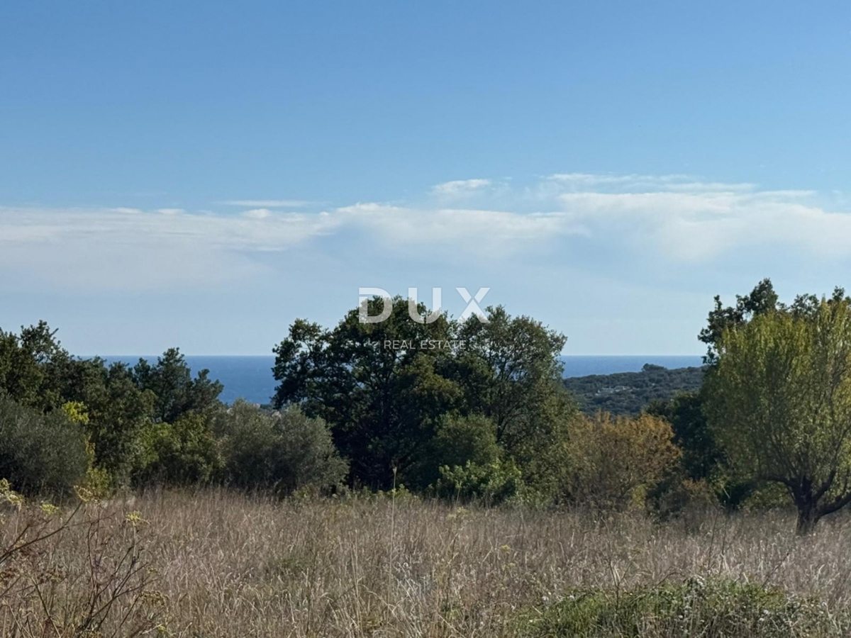 ISTRIA, PERUŠKI - Bellissimo terreno edificabile con vista mare