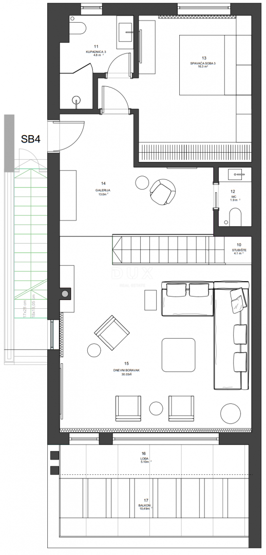 ZADAR, ZATON - Attico a due piani con una splendida vista a 95 metri dal mare! SB4