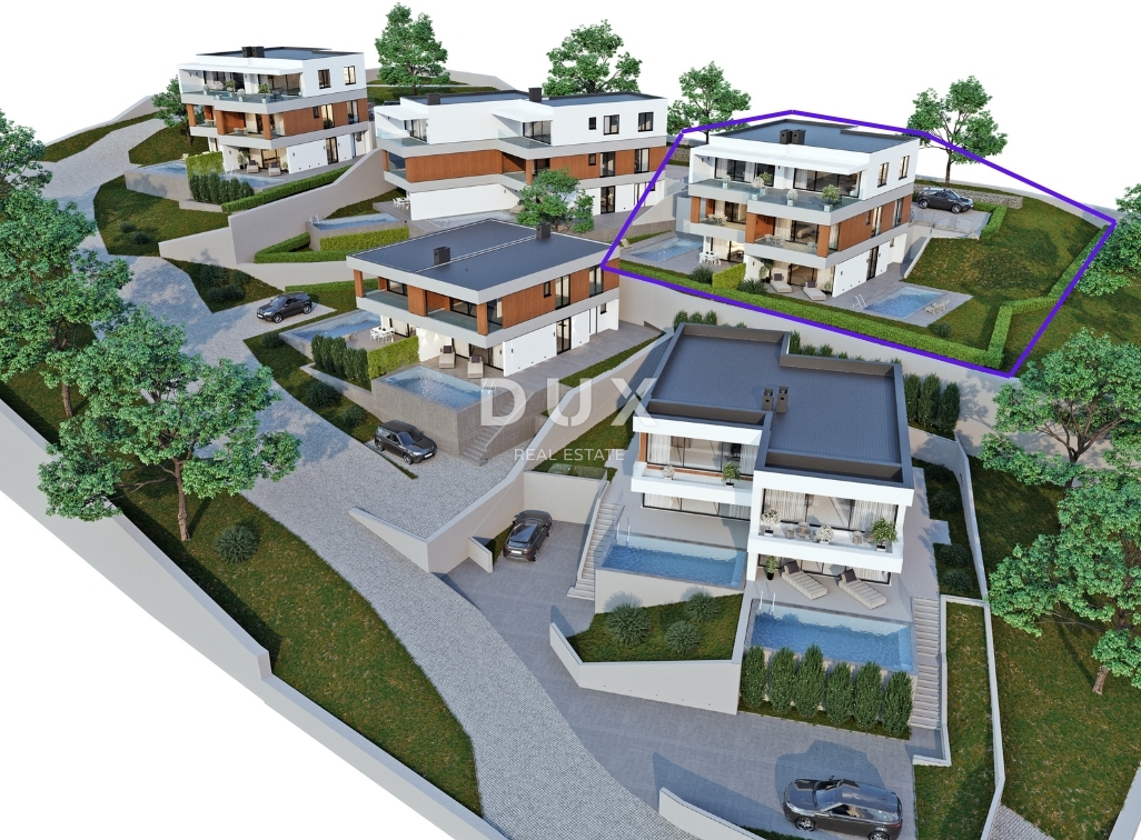 ABBAZIA, LOVRAN – residenze di lusso con piscina privata e vista panoramica sul mare