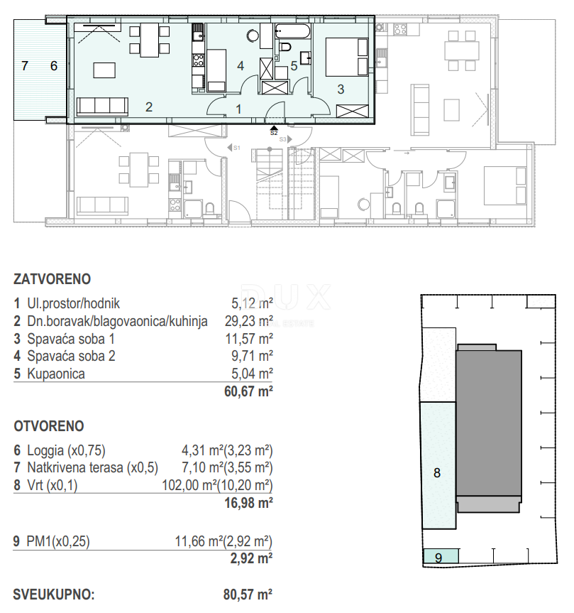 ISOLA DI PAG, MANDRE - Moderno edificio nuovo al piano terra a 80 metri dalla spiaggia! S2