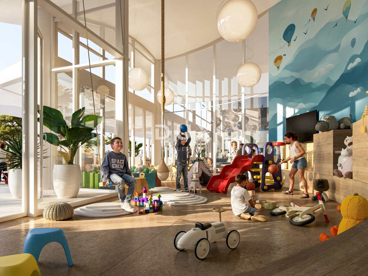 NOVI VINODOLSKI – Appartamento di 53 m² in un resort esclusivo, prima fila al mare con spiaggia privata