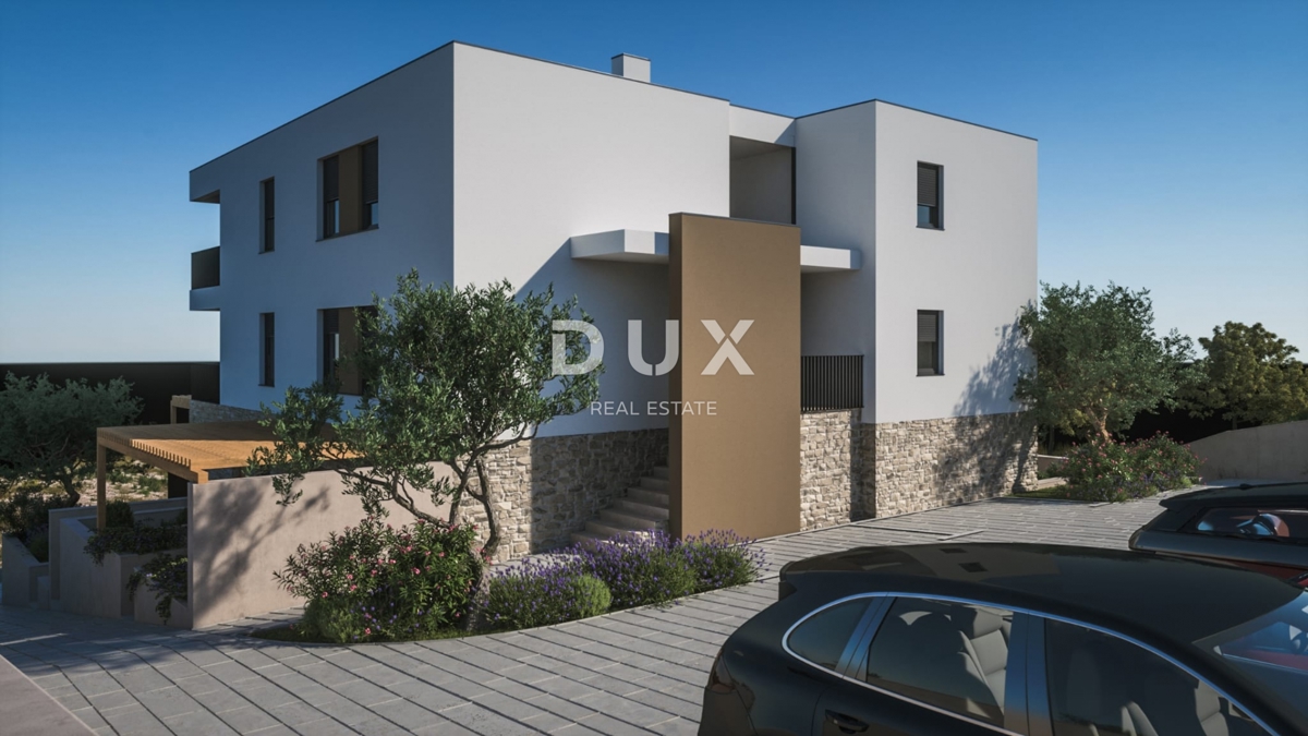 ŠIBENIK, ŽABORIĆ - Appartamento con una camera da letto in un nuovo edificio con vista sul mare