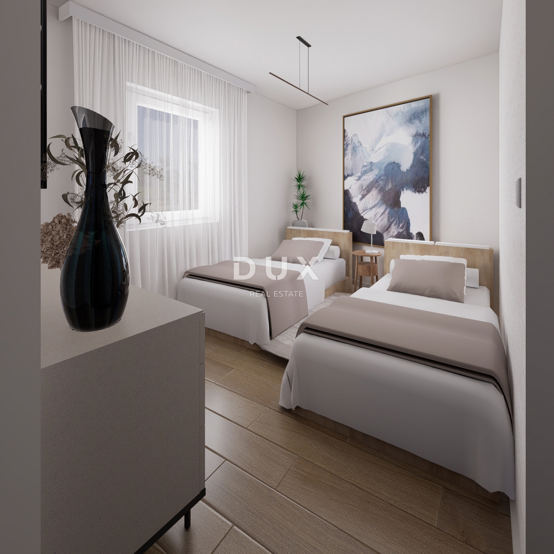 CRIKVENICA - appartamento con tre camere da letto e garage, a 130 m dal mare