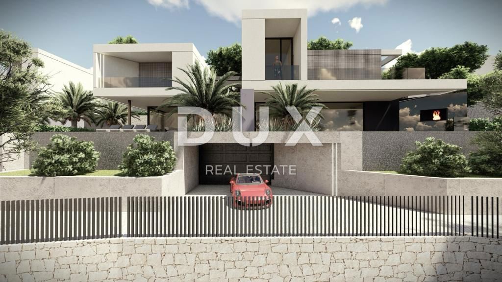 ABBAZIA, BREGI - terreno 801m2 CON PERMESSO DI LOCAZIONE! per una villa esclusiva con piscina e vista panoramica sul mare