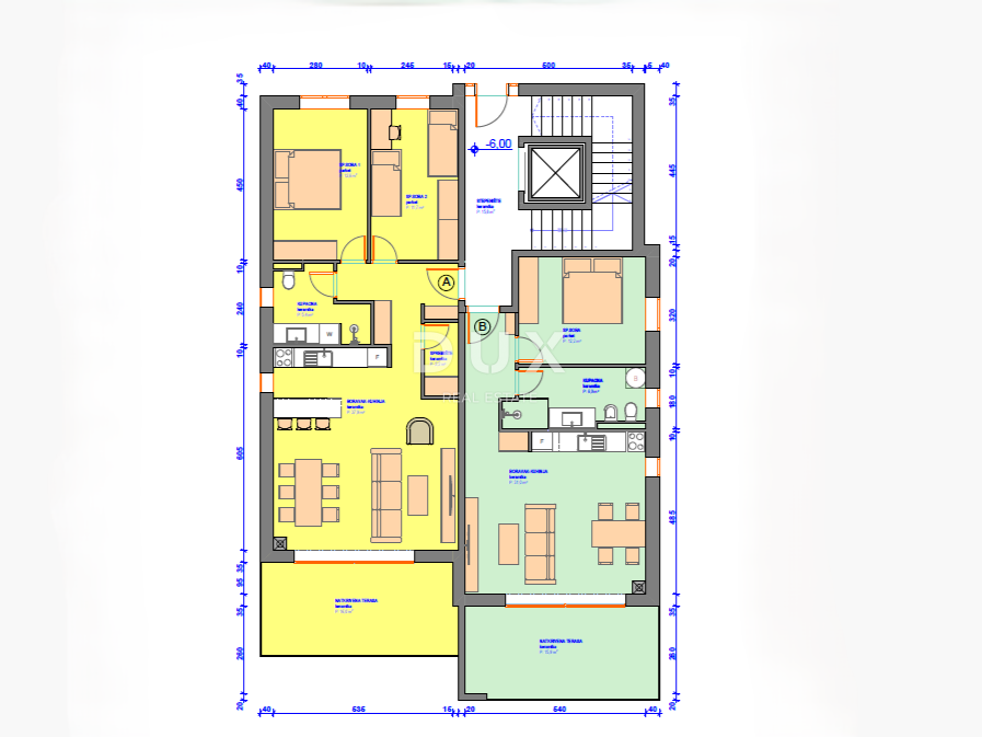 UMAG, ZAMBRATIJA - fantastico edificio nuovo a 100 metri dal mare e dalla spiaggia, POSIZIONE eccellente! Appartamento con terrazza