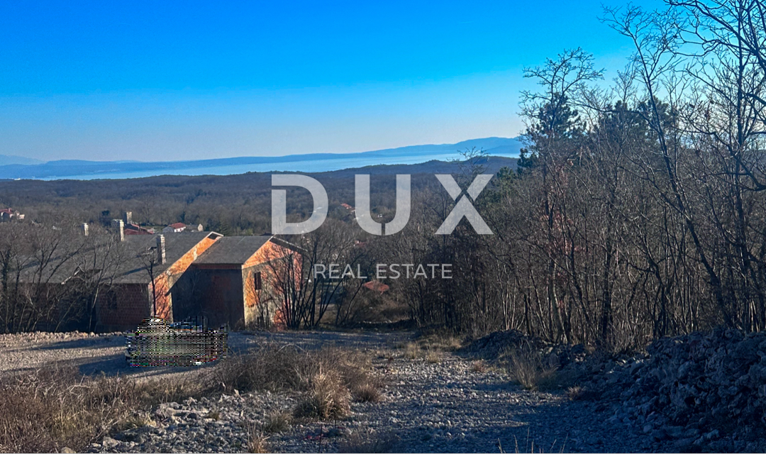 KLANA, ŠKALNICA - Terreno edificabile con vista mare. OCCASIONE DI INVESTIMENTO!