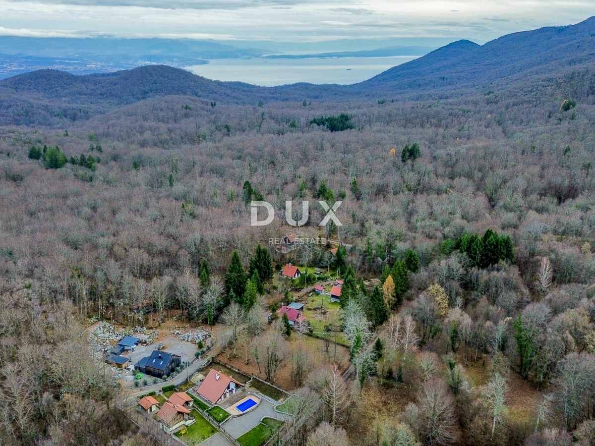 OPATIJA, ZVONEĆA - l'ultimo terreno edificabile nel bosco, come in una fiaba, un idillio boschivo a soli 6 km da Opatija e dal mare