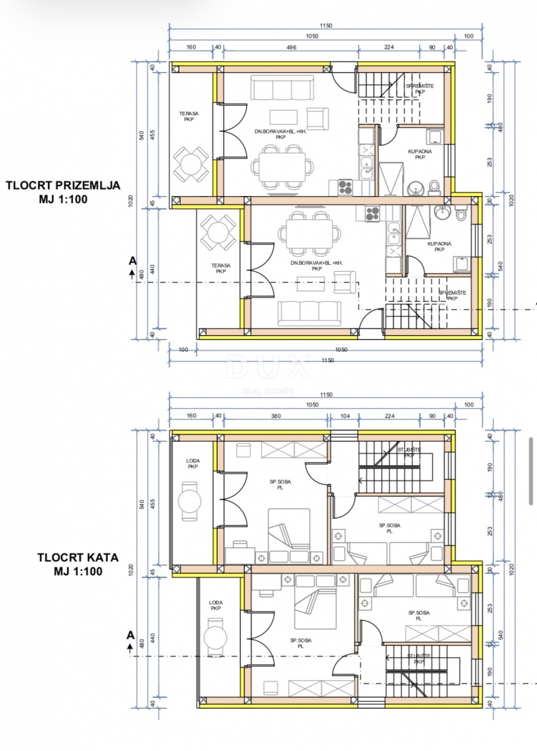 ZADAR, PRIVLAKA - Appartamento su tre piani con vista mare. Nuova costruzione!