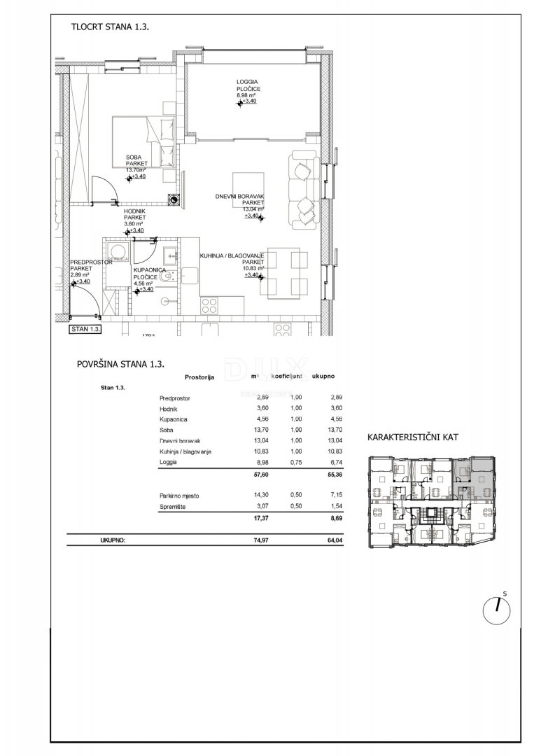 ISOLA DI CHERSO, CITTÀ DI CHERSO - splendido edificio nuovo in posizione privilegiata, proprio nel centro, a 50 metri dal mare