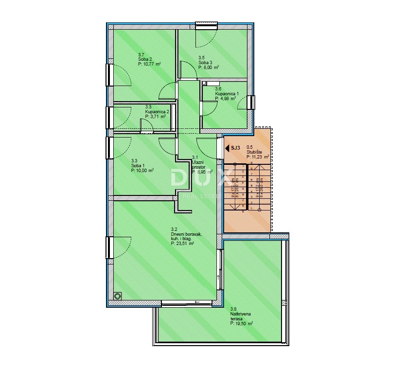 ŠIBENIK, VODICE – Appartamento di lusso vicino alla spiaggia con vista mare