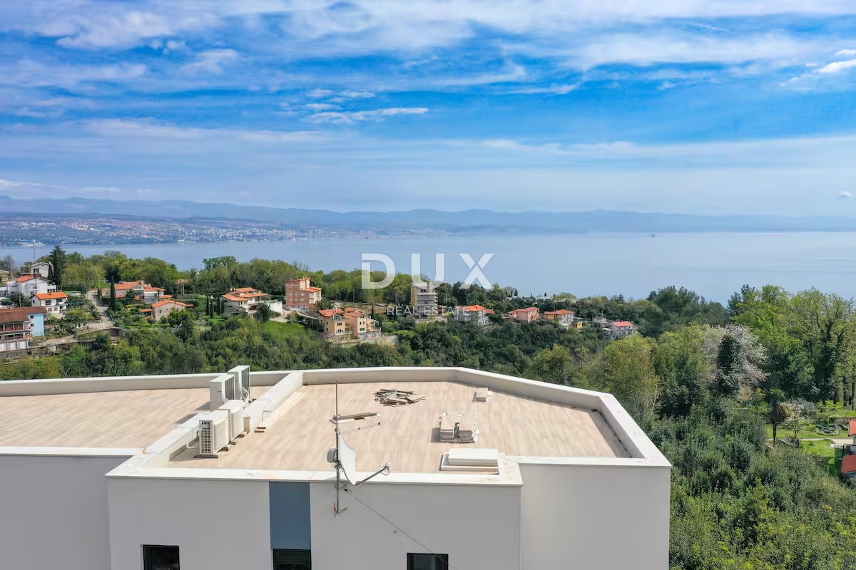 OPATIJA, OPRIĆ - appartamento in un nuovo edificio con giardino e vista mare