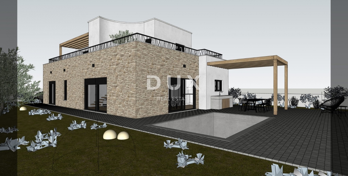 ŠIBENIK, VODICE – Villa moderna indipendente con piscina in costruzione
