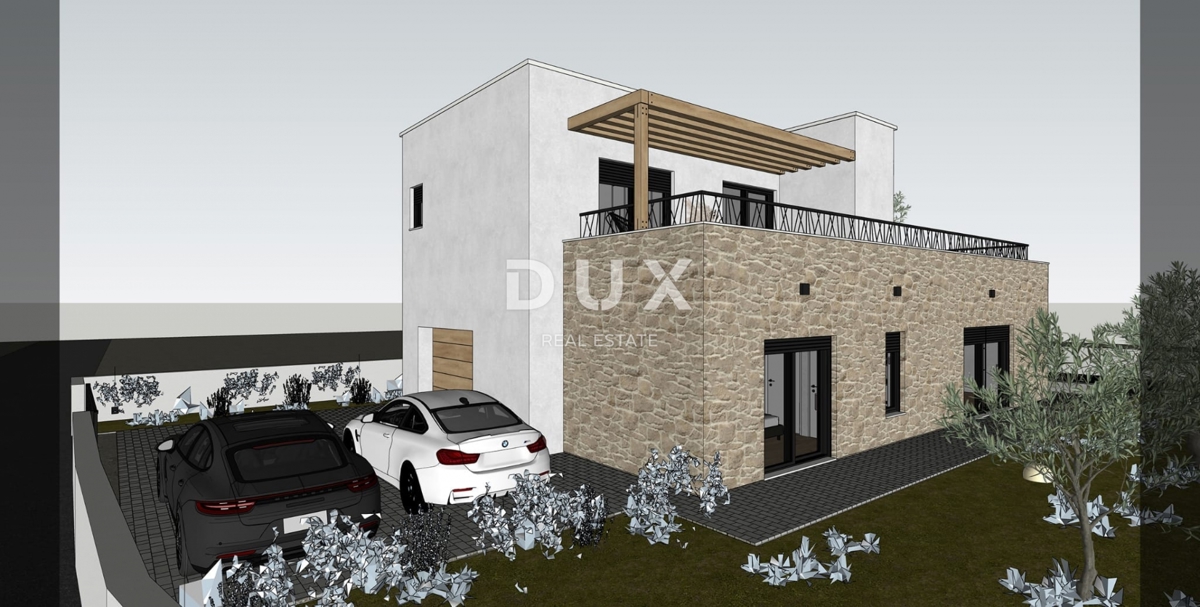 ŠIBENIK, VODICE – Villa moderna indipendente con piscina in costruzione