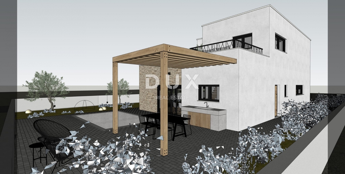 ŠIBENIK, VODICE – Villa moderna indipendente con piscina in costruzione