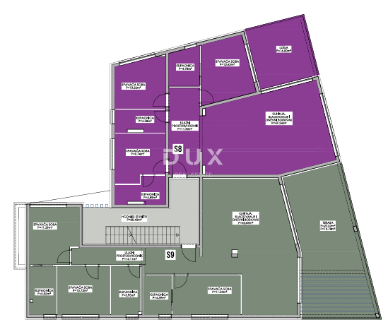 PRIVLAKA, ZADAR - S9 Nuovo edificio di lusso in seconda fila sul mare