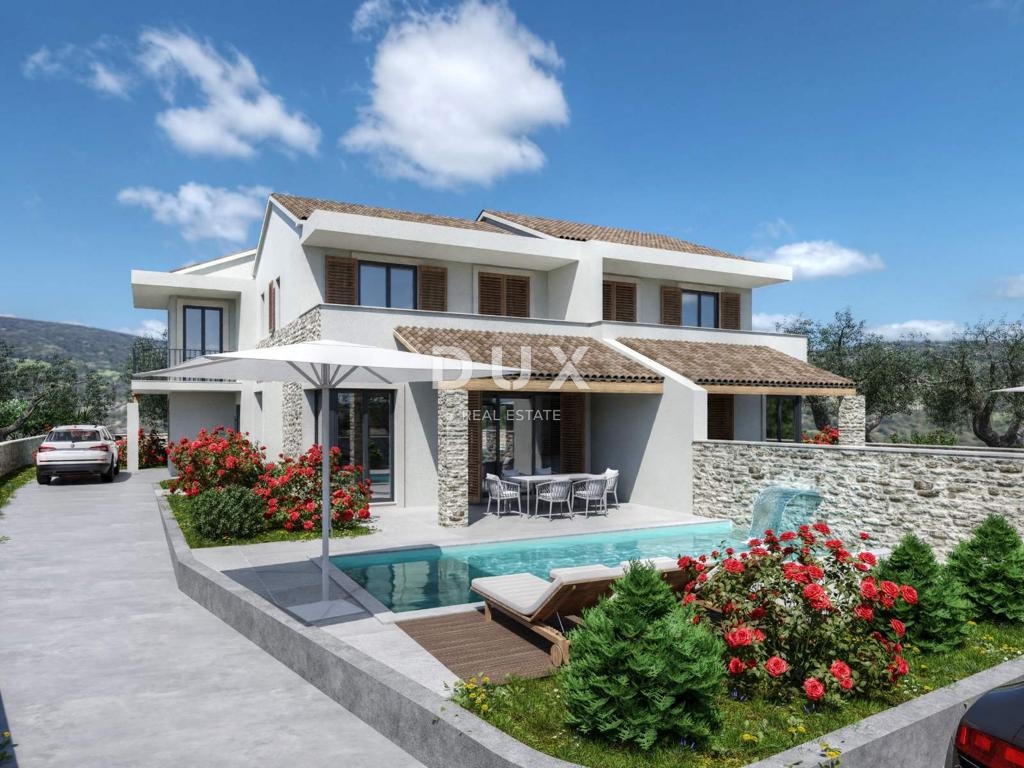 MURTER, JEZERA – NUOVA COSTRUZIONE, Appartamento duplex con piscina