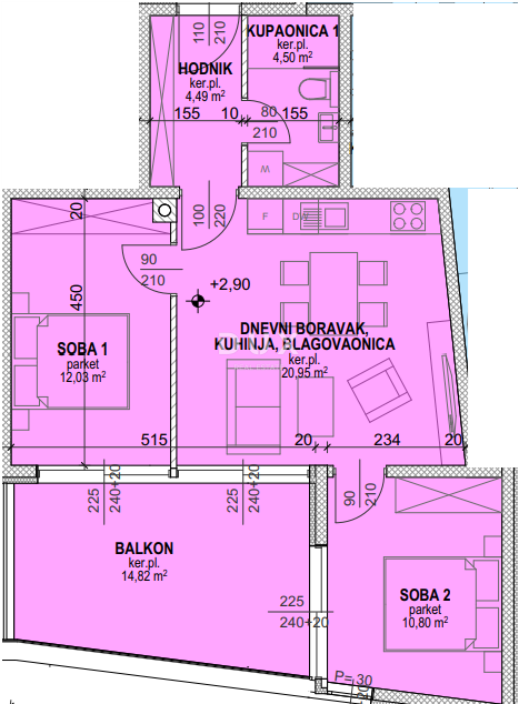 PAG, POVLJANA - OCCASIONE! Nuovo edificio a 200 metri dalla spiaggia! S5