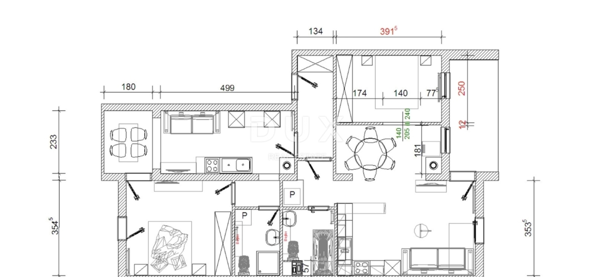 Appartamento Umag, 90m2