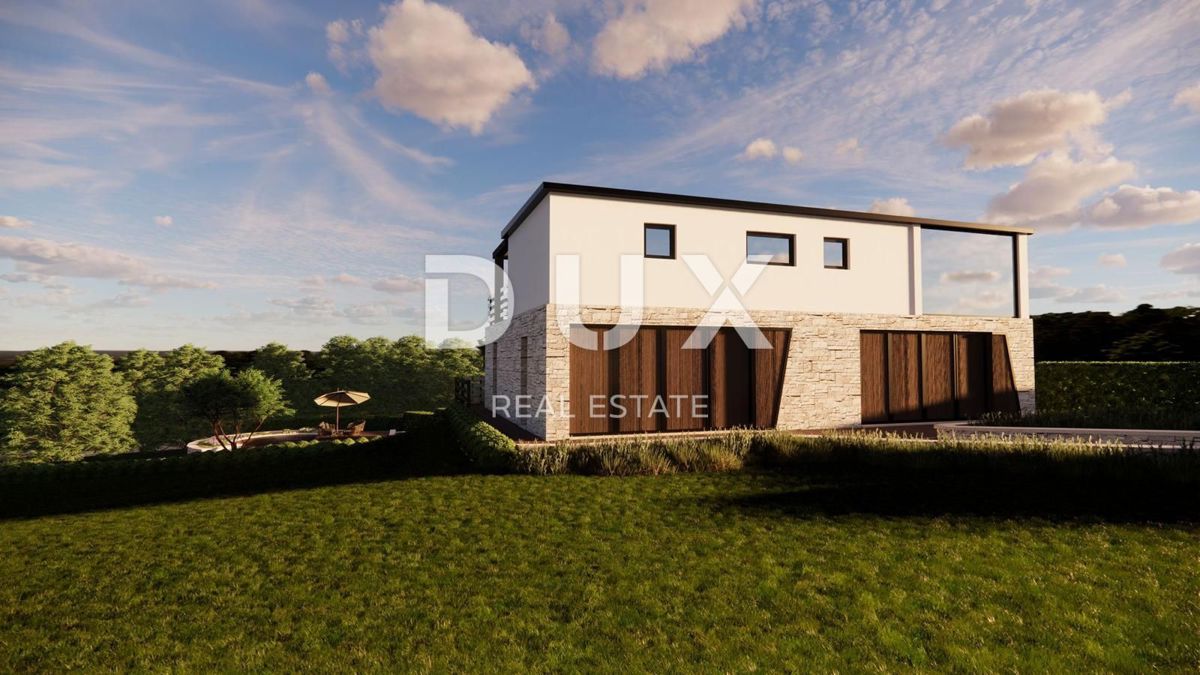 ISTRIA, PEDANA - Terreno con costruzione di due case, ai margini del villaggio, vista sulla natura