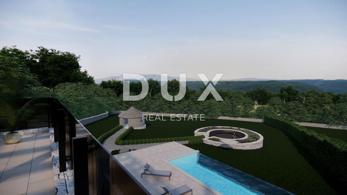 ISTRIA, PEDANA - Terreno con costruzione di due case, ai margini del villaggio, vista sulla natura