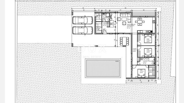 ZADAR, ZEMUNIK G. – Terreno edificabile con progetto di casa a basso consumo energetico