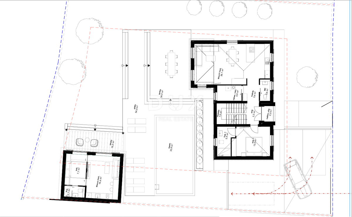 ISTRIA, VIŠNJAN - Terreno con permesso di costruire