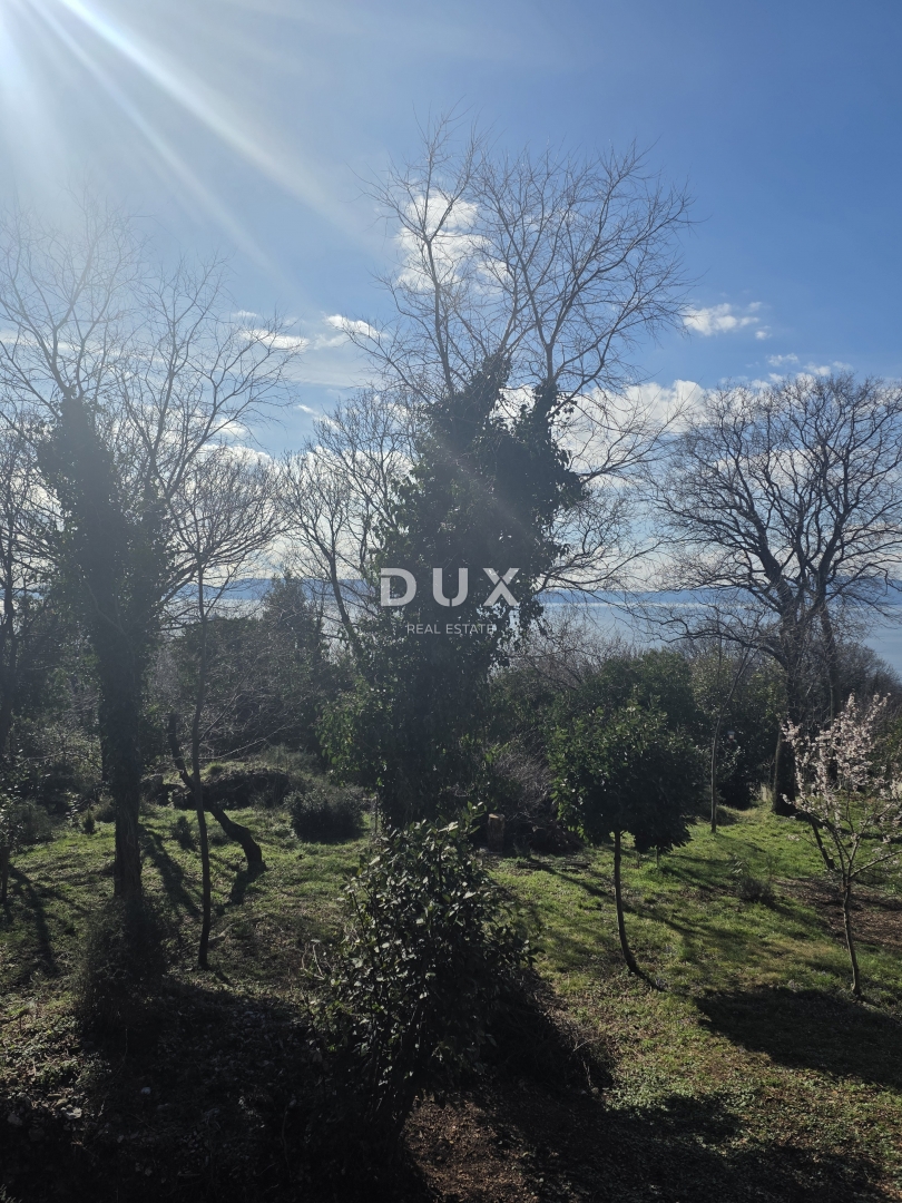 KOSTRENA, ROŽMANIĆI - terreno edificabile di 1900 m2 con vista panoramica sul mare per villa familiare / condominio residenziale appartamenti / ville in affitto con piscina