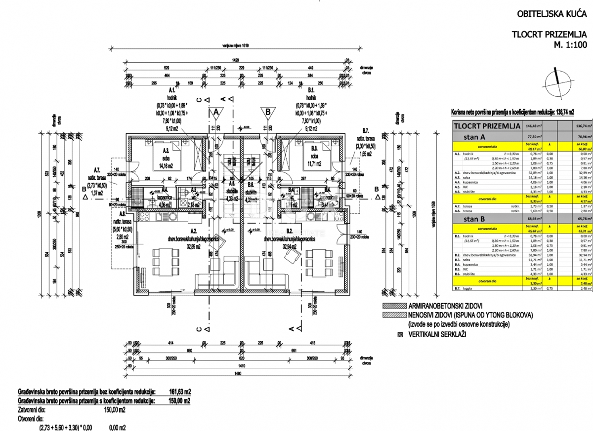 ISTRIA, POREČ - Casa con due unità abitative in periferia