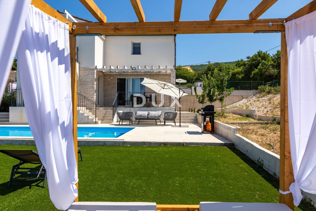 ISTRIA, RABAC - Casa in stile mediterraneo con piscina e vista mare