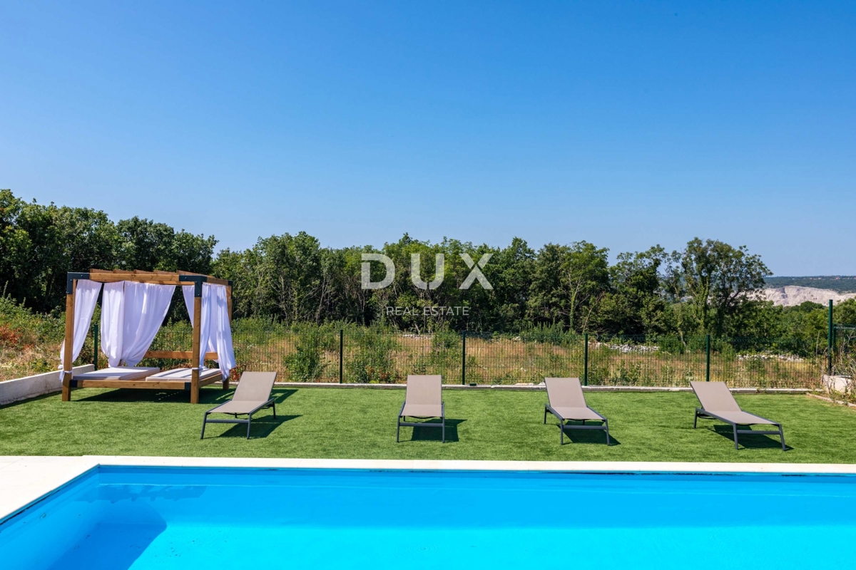 ISTRIA, RABAC - Casa in stile mediterraneo con piscina e vista mare