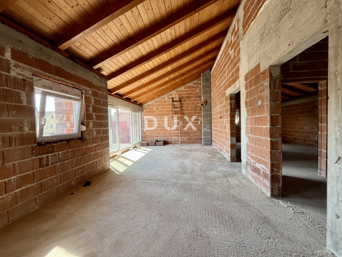 RIJEKA, SRDOČI - Nuova costruzione, 3 camere da letto + bagno con balcone e soppalco