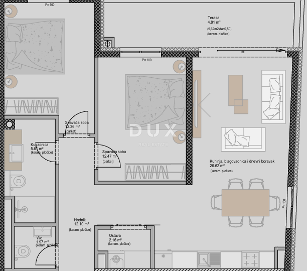 ISTRIA, POREČ - Appartamento moderno con 2 camere da letto + bagno in un nuovo progetto, vicino al mare, possibilità di finanziamento con mutuo