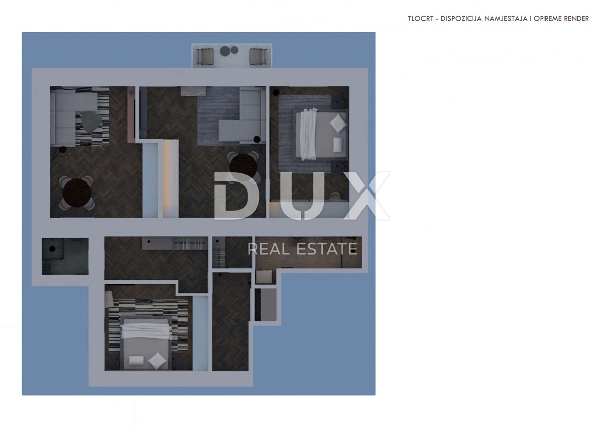 FIUME, CENTRO - Appartamento padronale con progetto per 2 unità abitative! Investimento in posizione esclusiva!