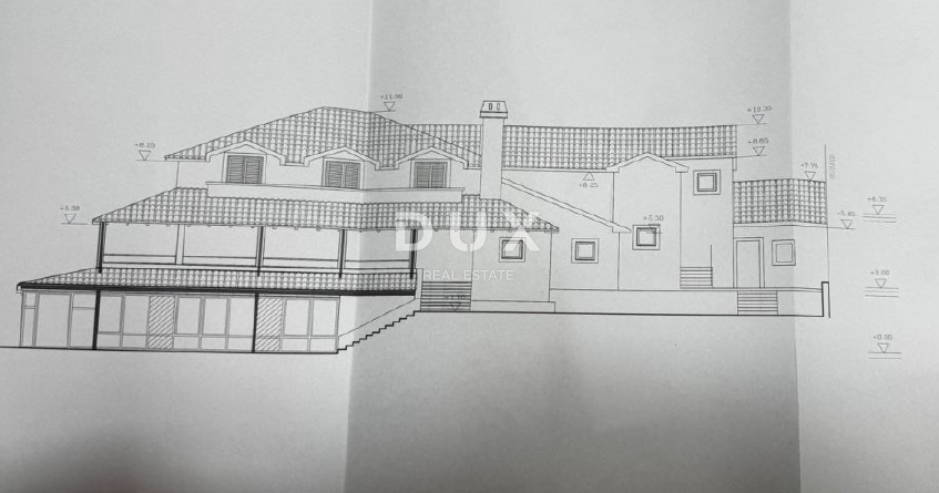 MATULJI, ŠAPJANE - casa indipendente (edificio commerciale 780 m2) + 3.484 m2 di giardino! OCCASIONE!