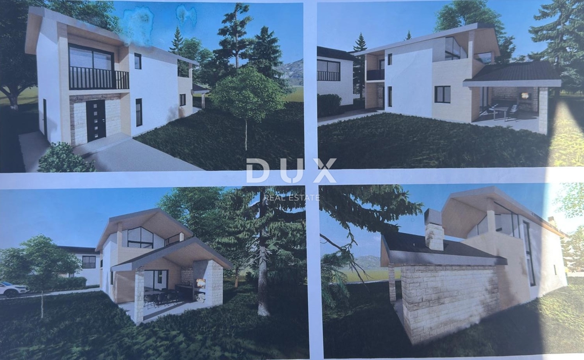 GORSKI KOTAR, VRBOVSKO, SEVERIN IN VENDITA - Progetto di 3 case, costruzione iniziata, prezzo ridotto, opportunità per investitori