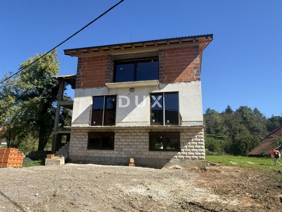 GORSKI KOTAR, VRBOVSKO, SEVERIN IN VENDITA - Progetto di 3 case, costruzione iniziata, prezzo ridotto, opportunità per investitori