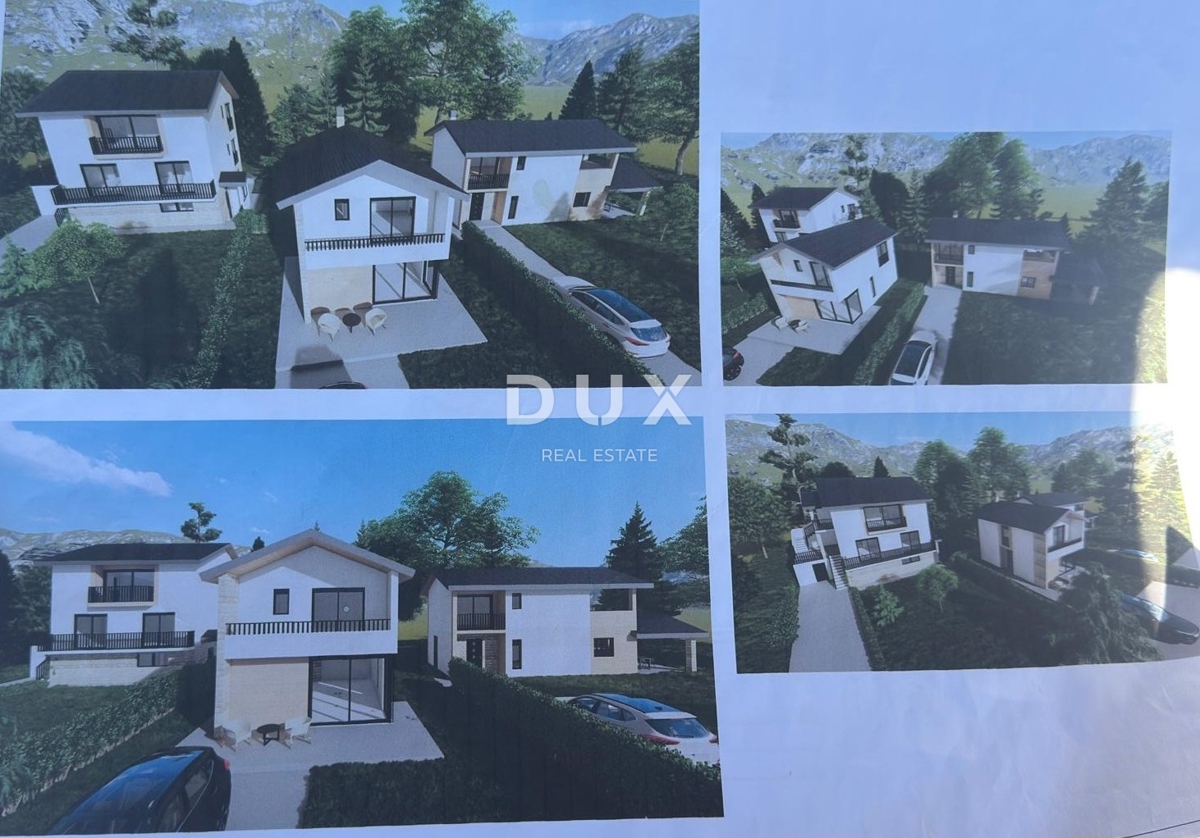 GORSKI KOTAR, VRBOVSKO, SEVERIN IN VENDITA - Progetto di 3 case, costruzione iniziata, prezzo ridotto, opportunità per investitori