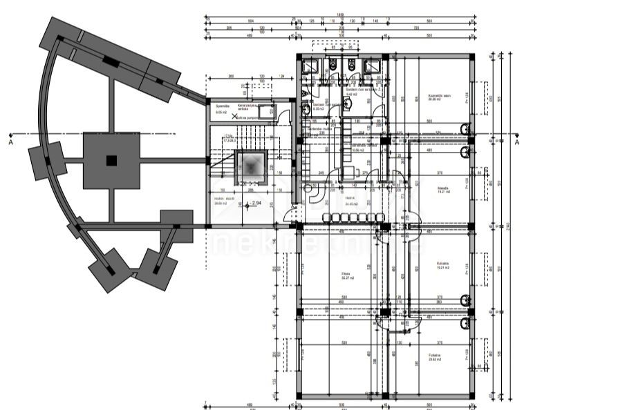 Locale commerciale Rovinj, 1.260,41m2