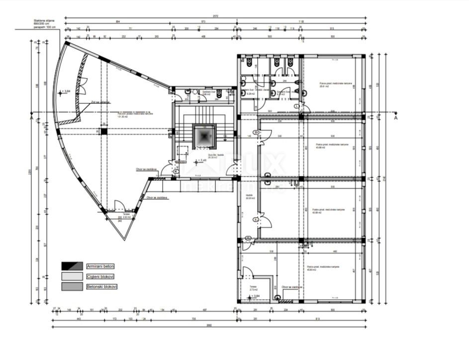 Locale commerciale Rovinj, 1.260,41m2