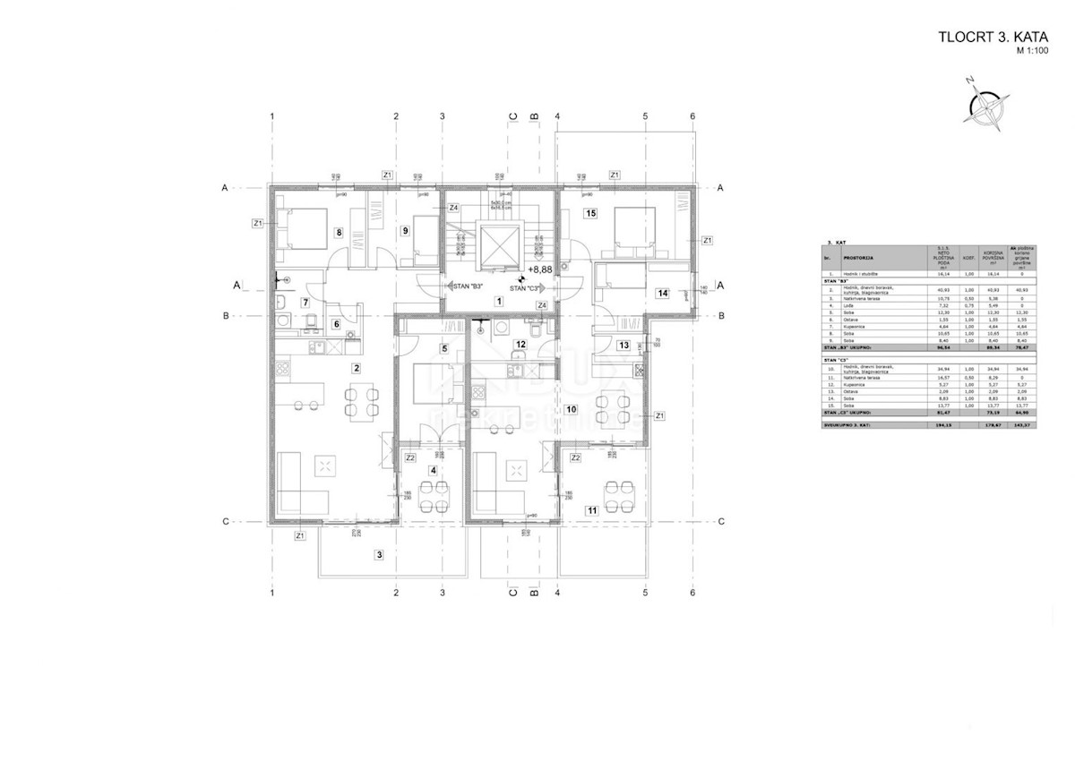 Appartamento Poreč, 66,17m2