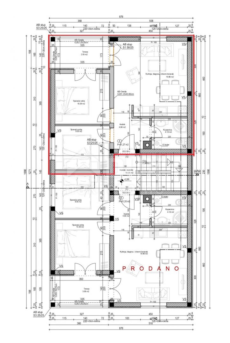 Appartamento Valmade, Pula, 50m2