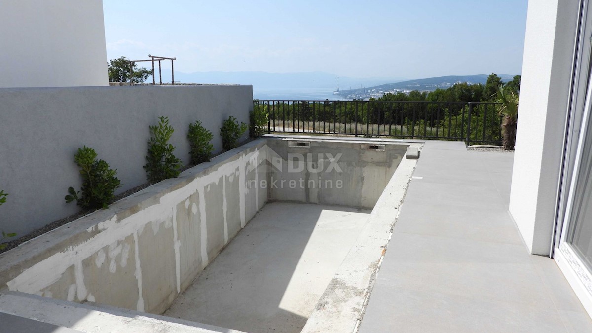 ŠMRIKA - villa moderna 157m2 con vista panoramica sul mare e piscina + dintorni 325m2