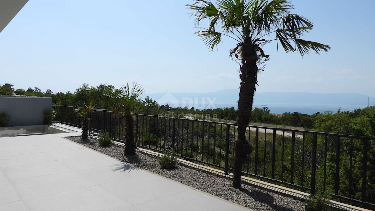 ŠMRIKA - villa moderna 157m2 con vista panoramica sul mare e piscina + dintorni 325m2