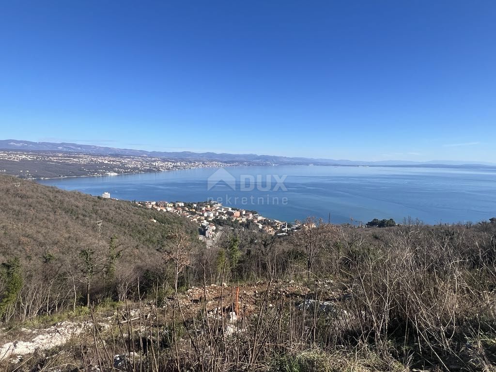 OPATIJA, KOLAVIĆI - edificio. terreno, 1017 mq, VISTA MARE PANORAMICA!!!