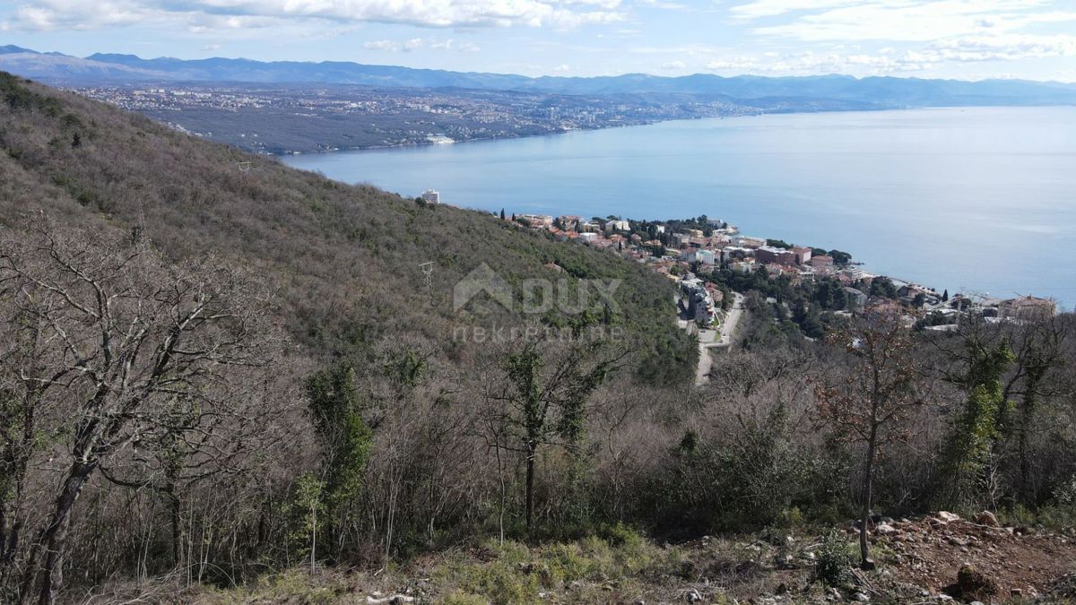 OPATIJA, KOLAVIĆI - edificio. terreno, 1017 mq, VISTA MARE PANORAMICA!!!