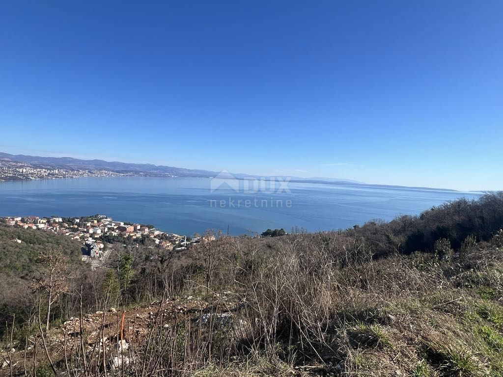 OPATIJA, KOLAVIĆI - edificio. terreno, 1017 mq, VISTA MARE PANORAMICA!!!