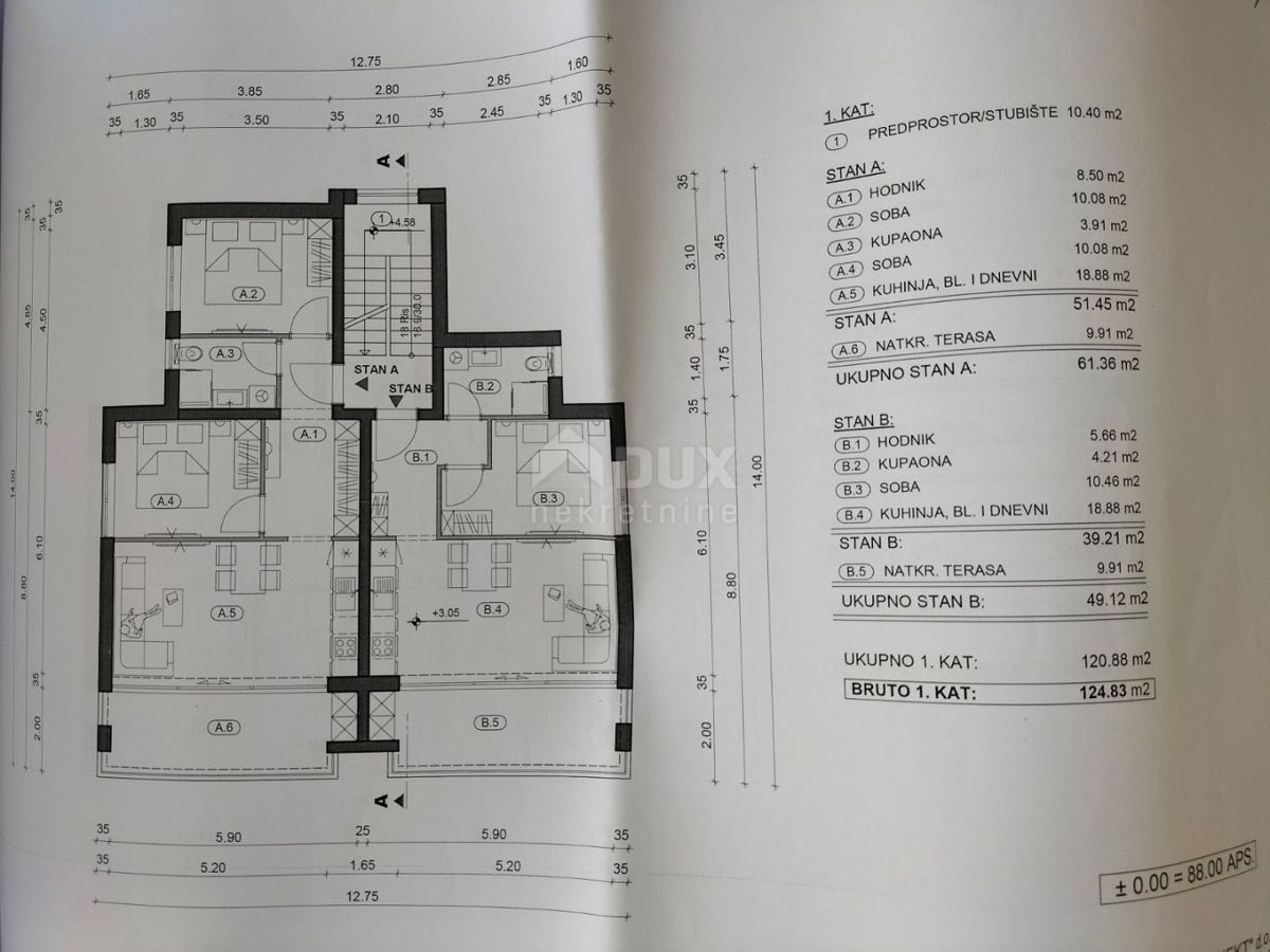 OPATIJA, IKA - terreno con permesso di costruzione nella zona M3, per un edificio con garage, terrazze e vista sul mare