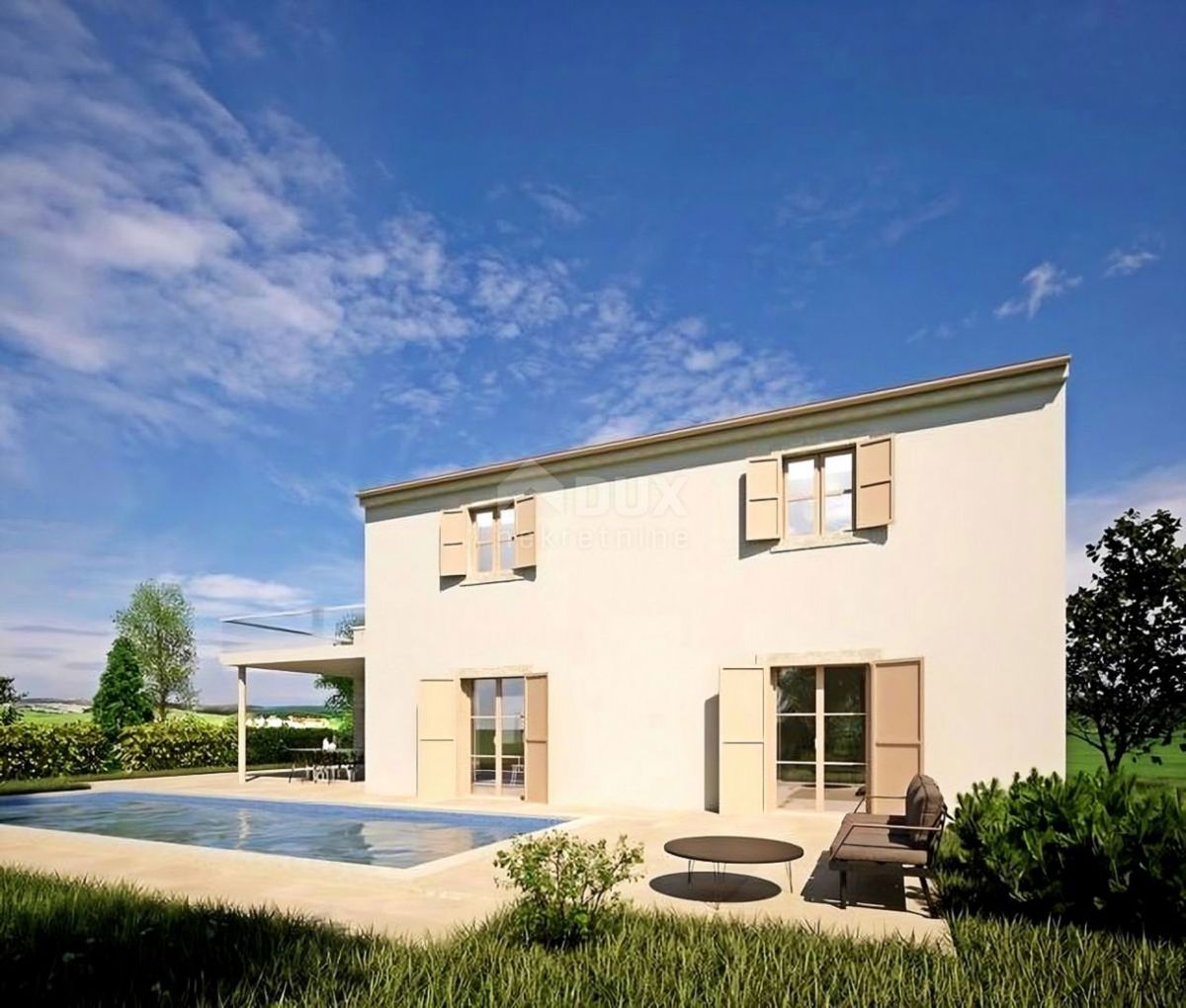 ISTRIA, VIŠNJAN - Casa con piscina e vista mare