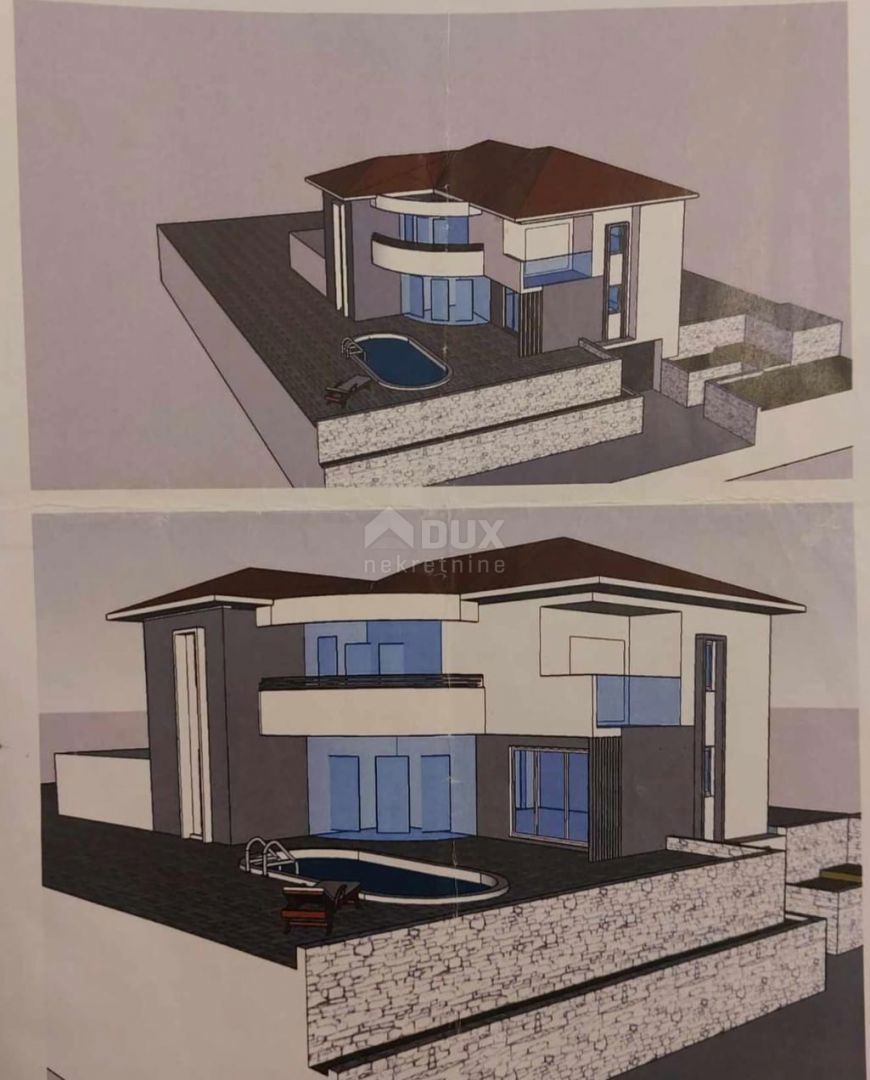 OPATIJA, MATULJI - casa in costruzione 230m2 + dintorni 400m2